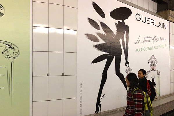 Guerlain Subway Billboard - Paris