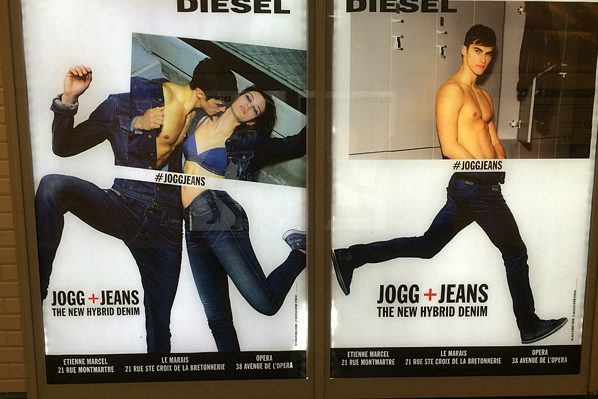 Diesel Jeans Subway Translight Billboard - Paris