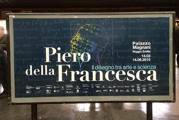 Piero della Francesco Museum Exhibit Billboard - Rome