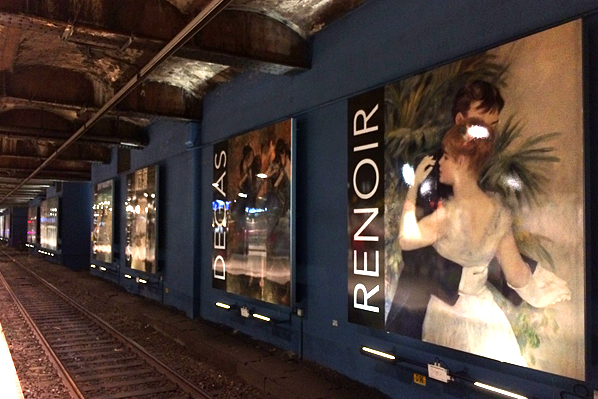 RER Train Station Billboards - Paris